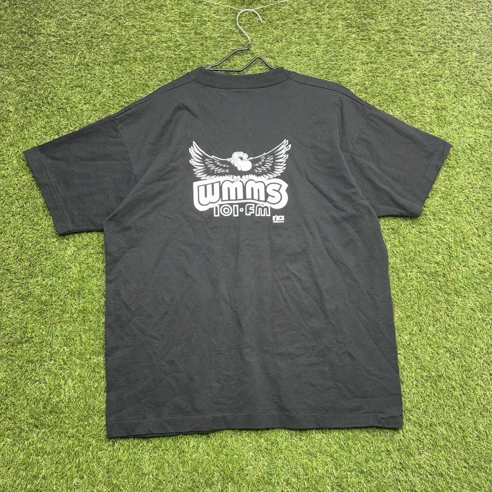 Vintage KISS Concert Shirt Mens XL Alive Reunion Tour WMMS Ohio Radio Promo